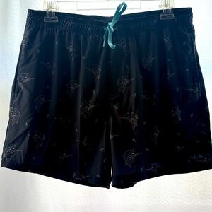 Huk Gray Swim Trunks Lightweight Relaxed Fit